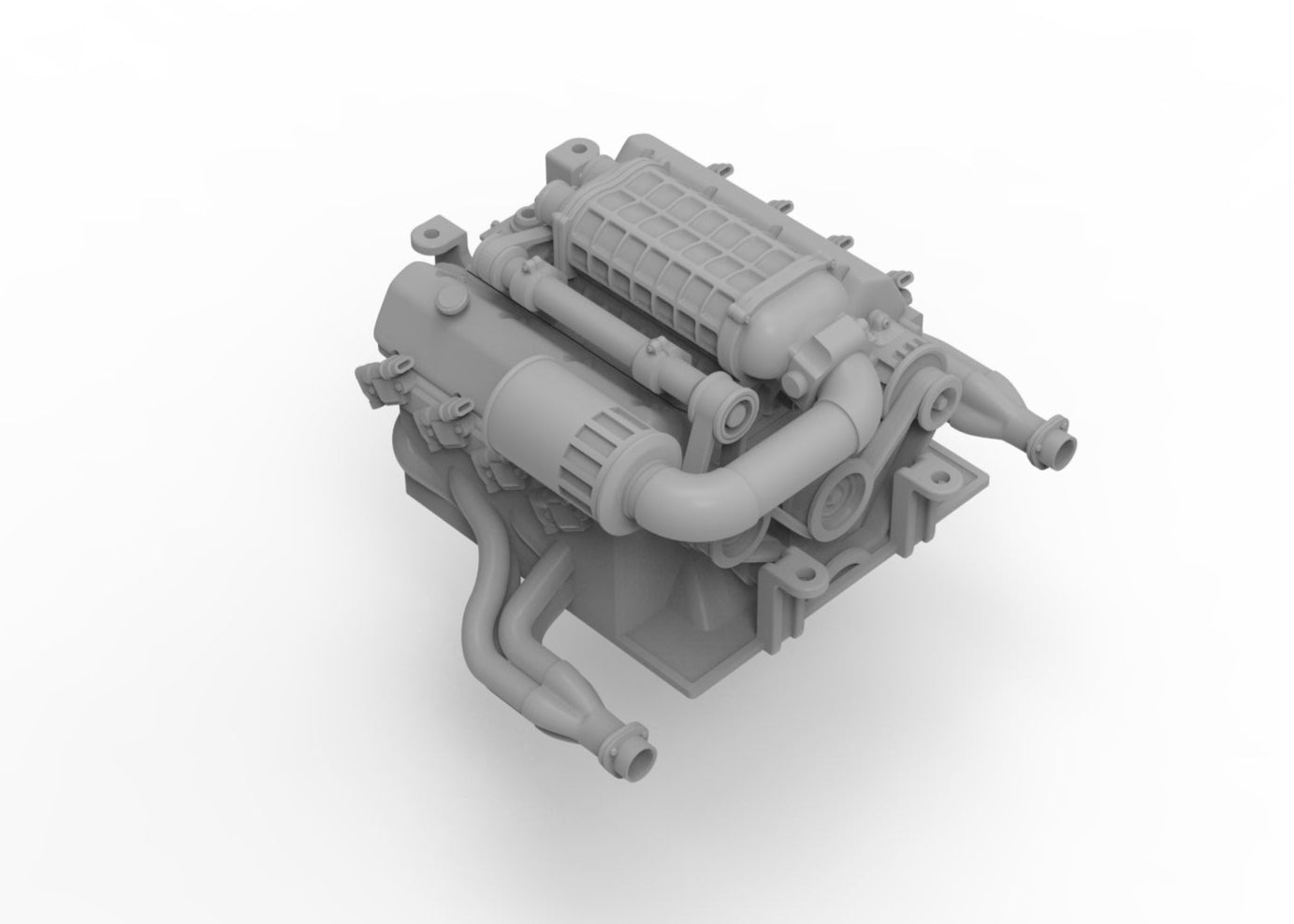 Optic V8 engine for 4WS
