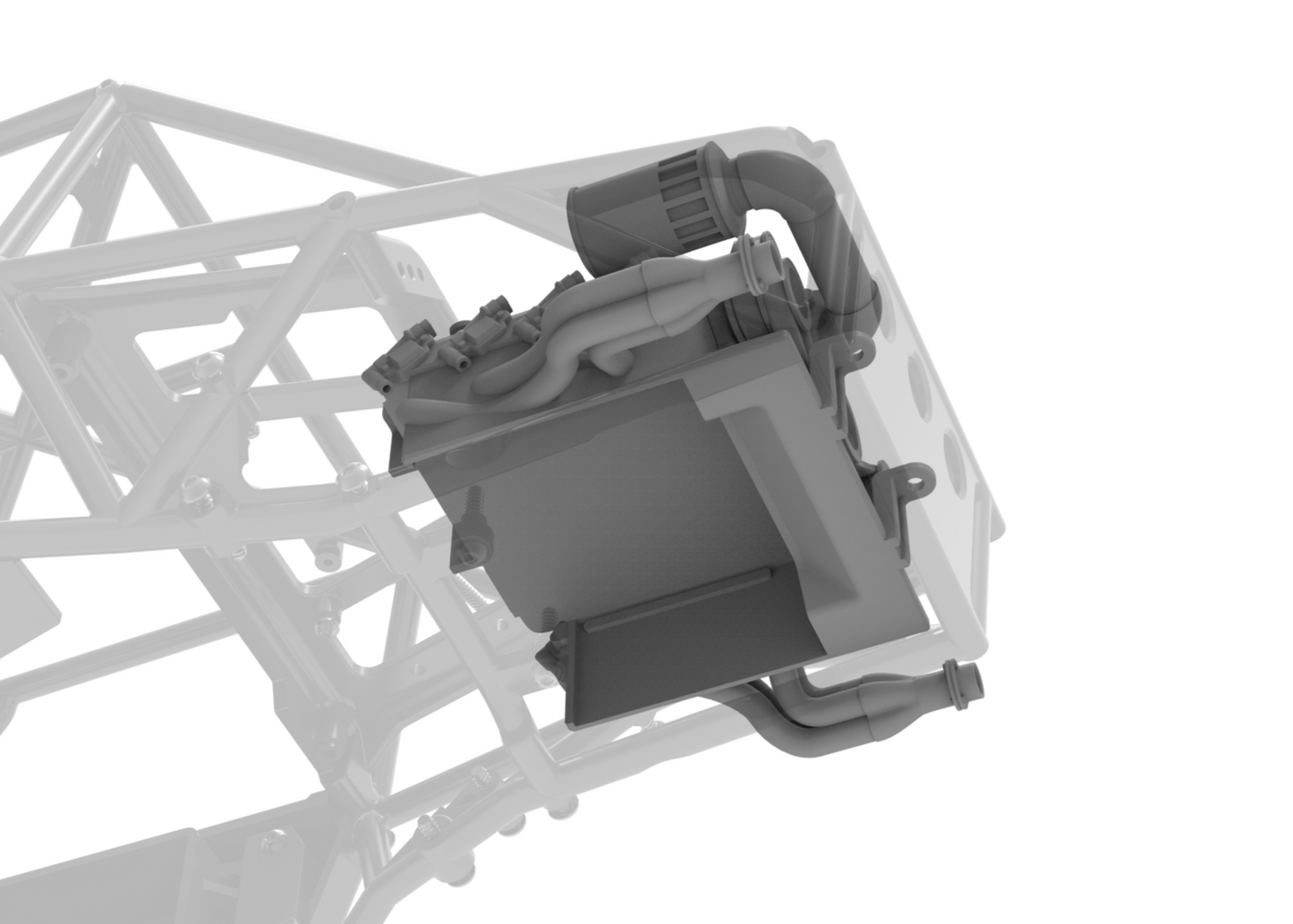 Optic V8 engine for 4WS