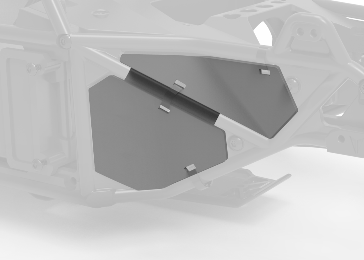 Optic front cage inner shields