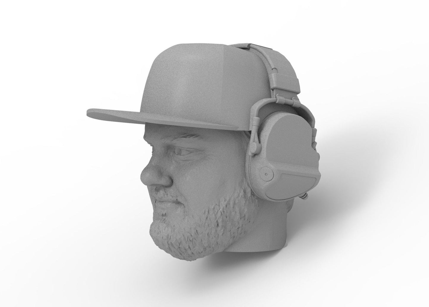 Optic driver head - Broc with headphones