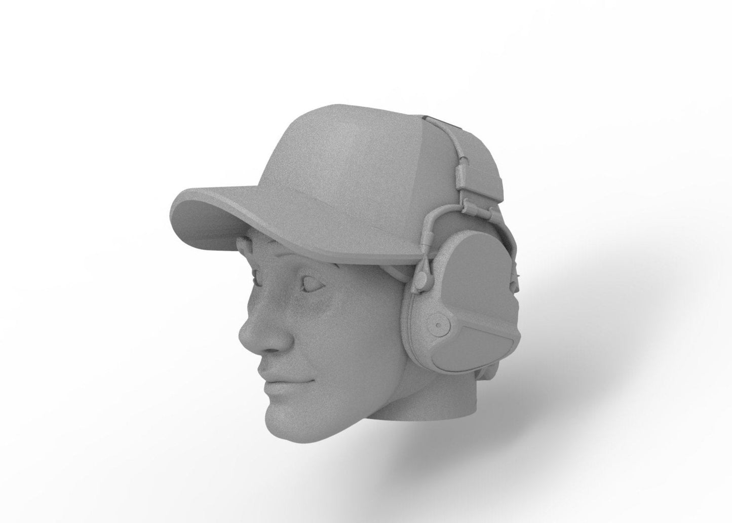 Optic driver head - Jon with headphones