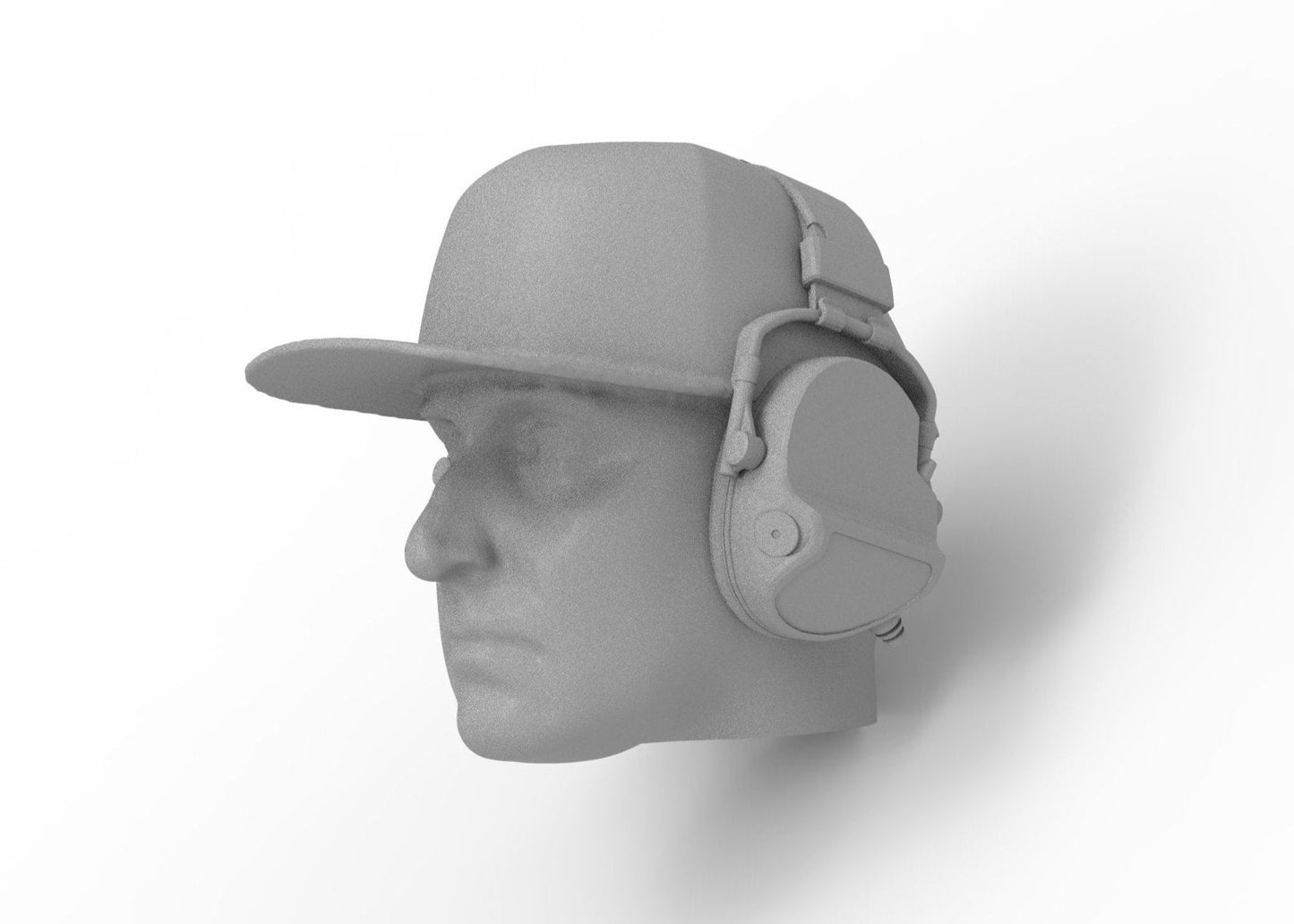 Optic driver head - Matt with headphones