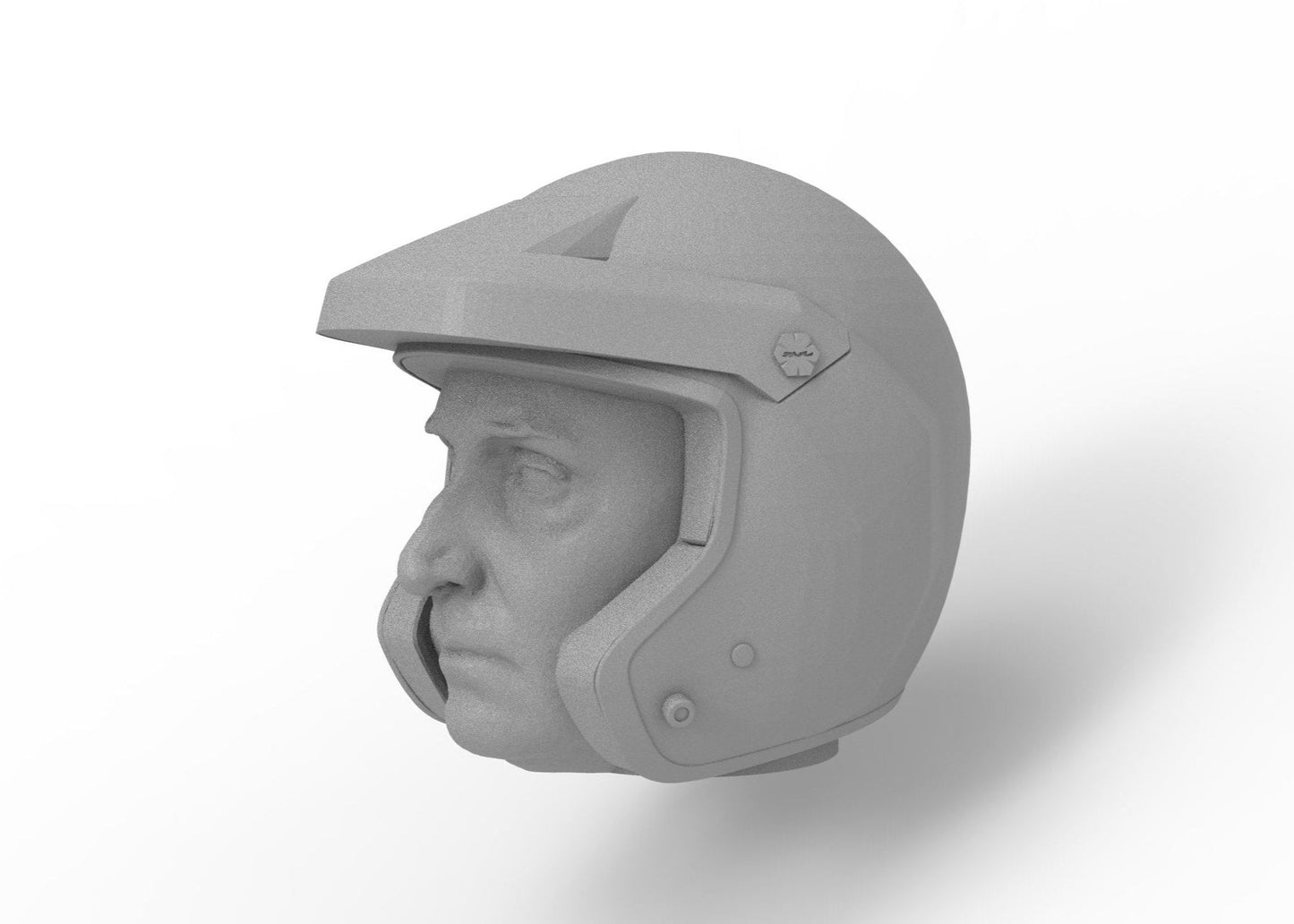Optic driver head - Matt with rally helmet