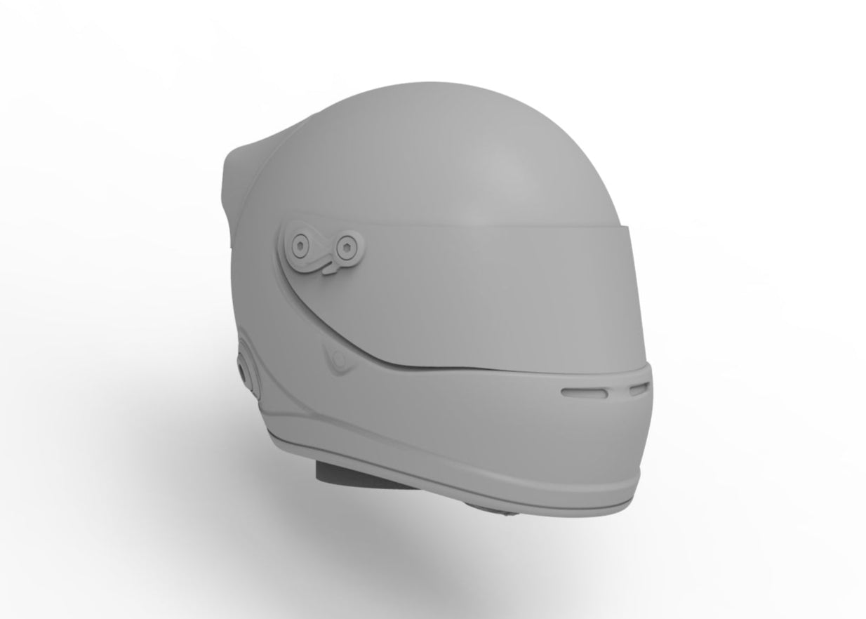 Optic race helmet