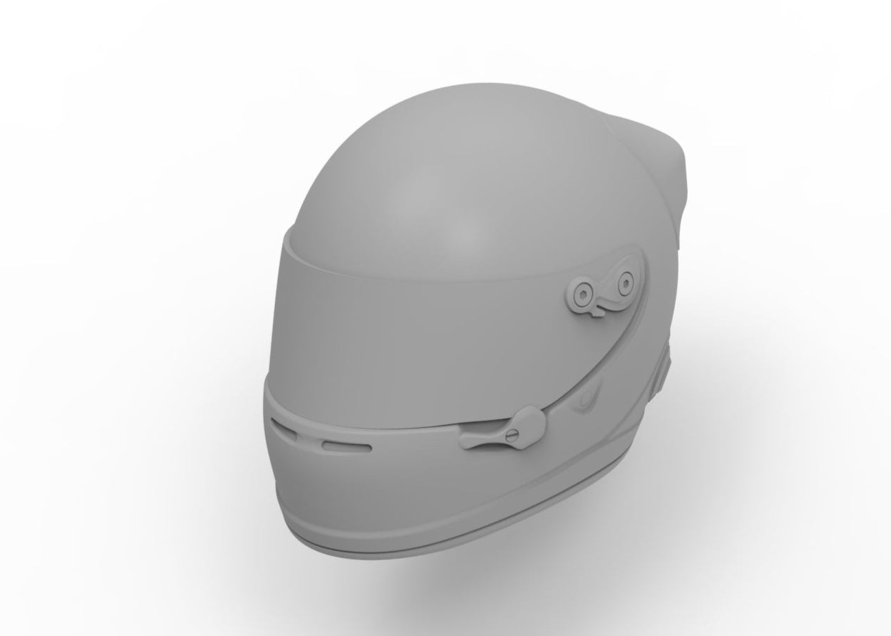 Optic race helmet