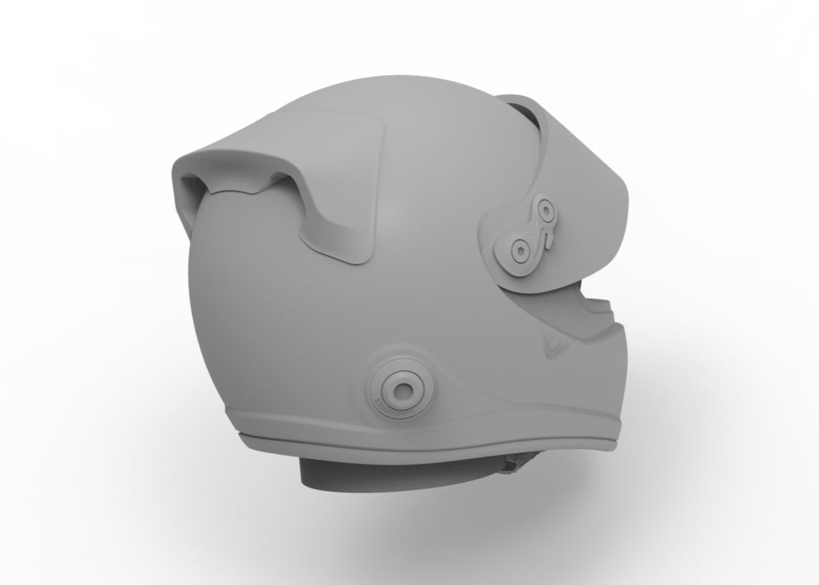 Optic race helmet