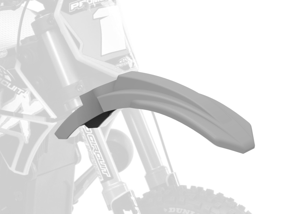 MX stock mudguards