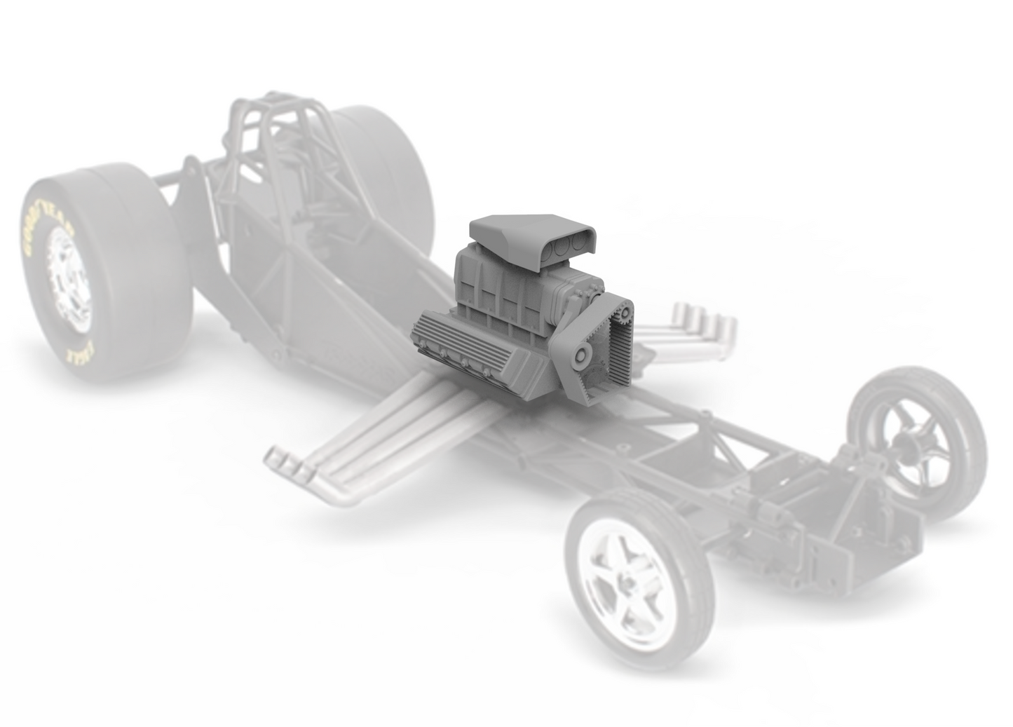 V8 Funny car engine